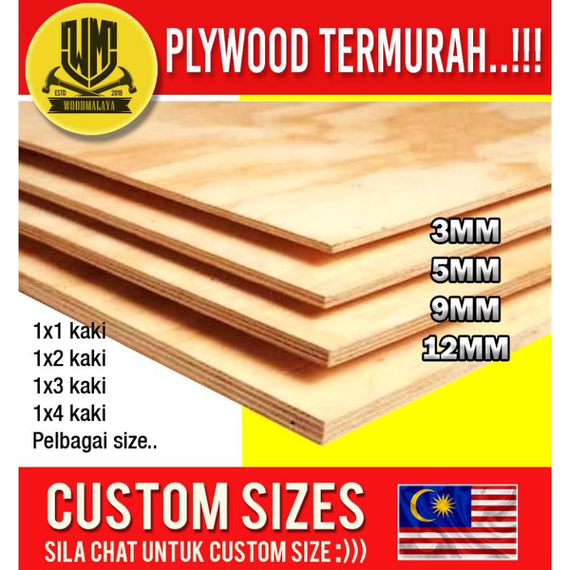 Saiz Plywood 12mm