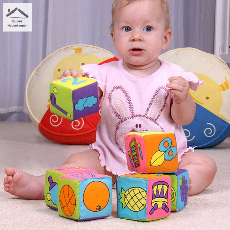 soft cube baby toy