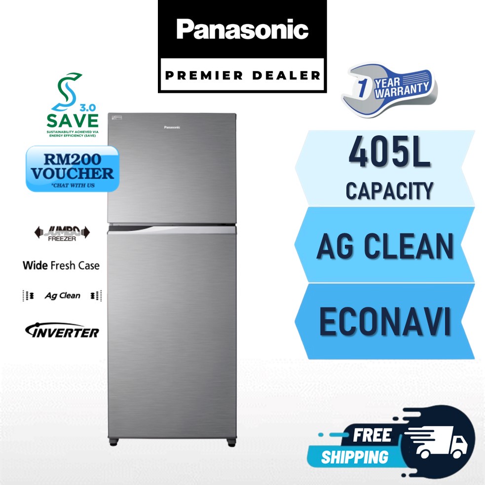 PANASONIC Refrigerator RM200 Rebate SAVE 3 0 NR TX461 405L 2 Door 