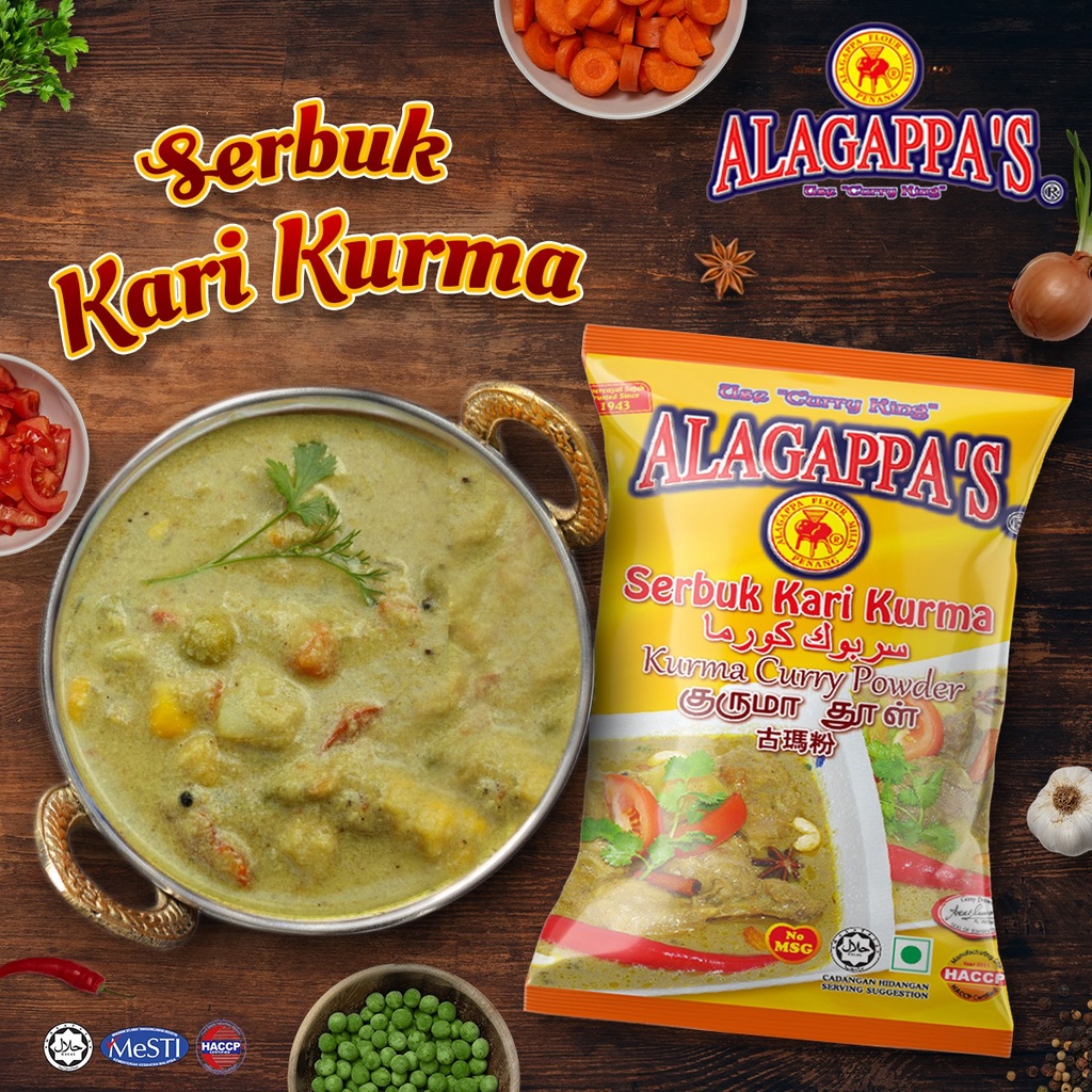 Alagappa's Serbuk Rempah Kari Kurma / Kurma Curry Powder (25gm,100gm & 200gm) Shopee Malaysia