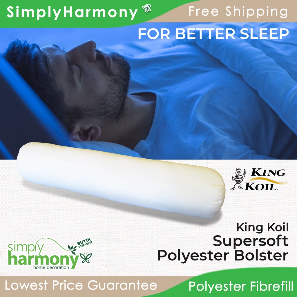 King Koil Super Soft Bolster / Bantal Peluk King Koil Super Soft / Polyster Pillow / King Koil