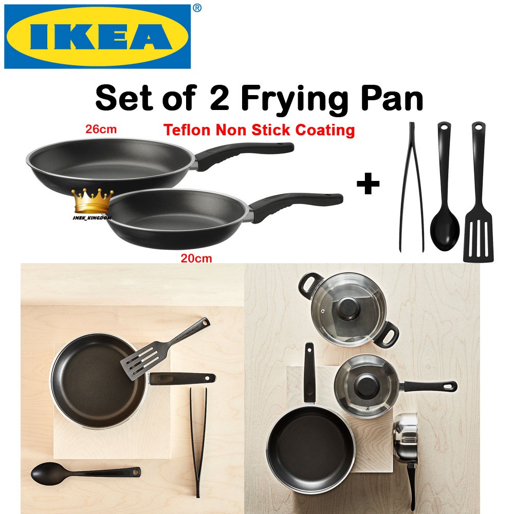 24cm Frying Pan PFOA Free IKEA KAVALKAD Non Stick Kuali Ikea Shopee