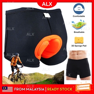 ALX 3D Padded Bicycle Pant Breathable Cushion Bike Cycling Sport Short Underwear Seluar Basikal Bernafas Sukan Luar