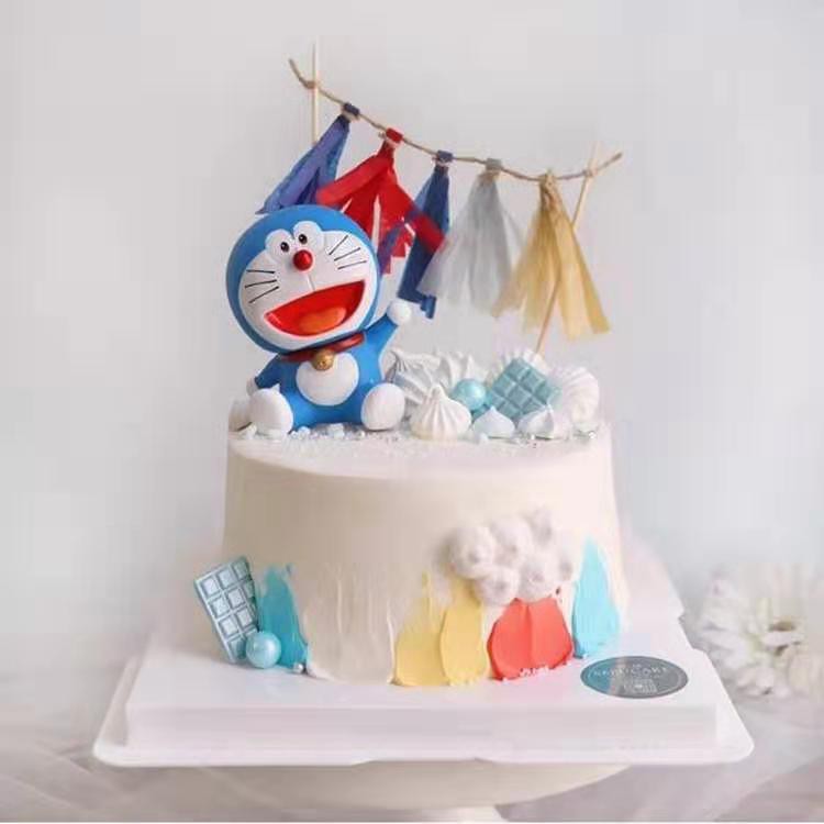 Cartoon Doraemon Figurine Display Cake Decoration Cake Topper Figure Birthday 小叮当蛋糕摆件 Shopee Malaysia