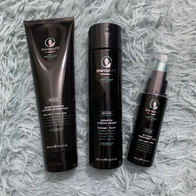 Paul Mitchell Awapuhi Wild Ginger Lather Shampoo Cream Rinse Treatment Oil 250ml 1000ml Shopee Malaysia