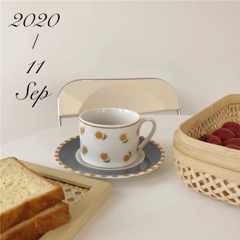 cute korean tea cup set aesthetic Shopee Malaysia