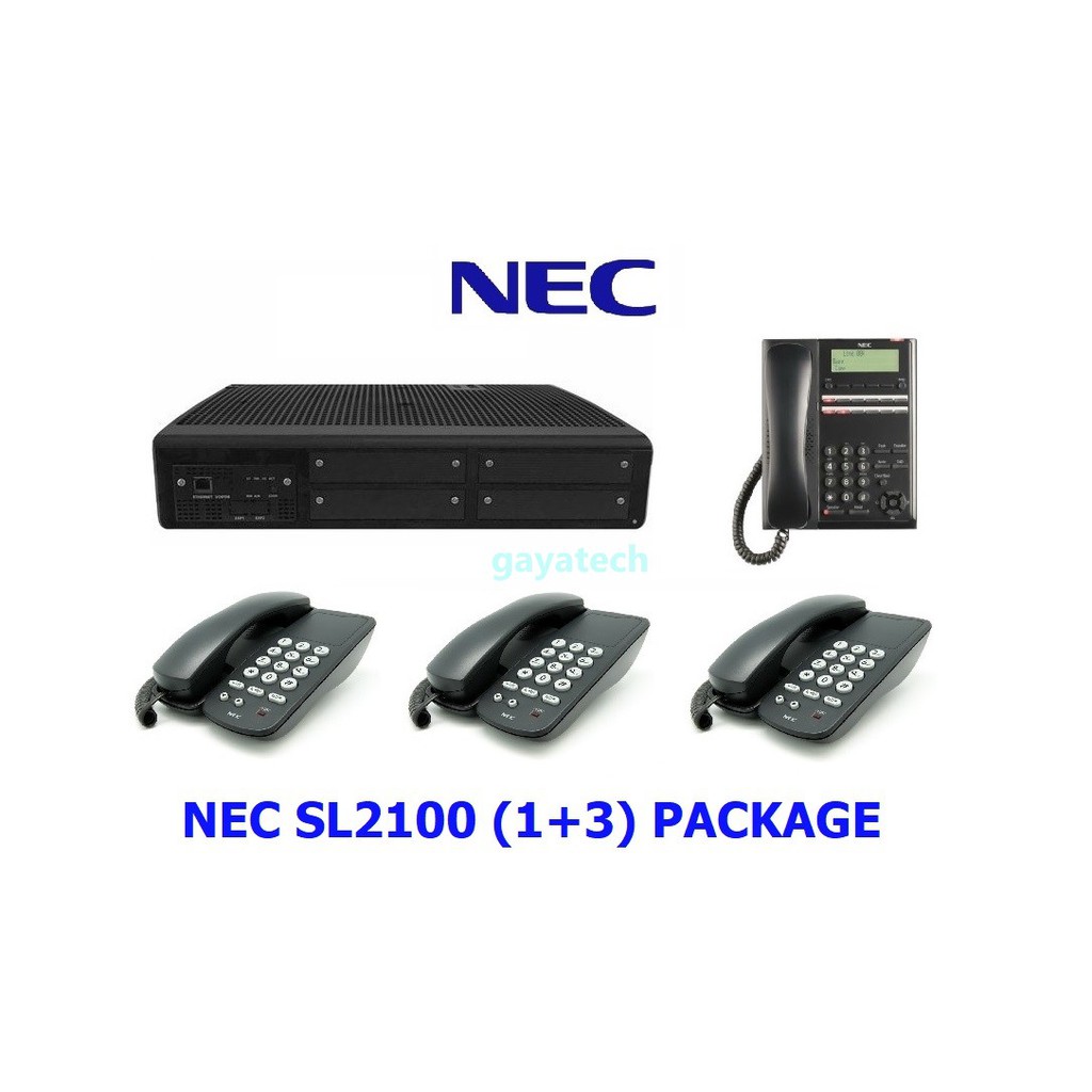 NEC SL2100 Keyphone System 3 Trunks & 8 Extensions, 1+3 Package