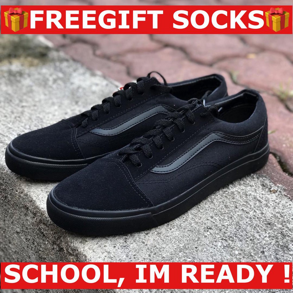 vans old skool hitam