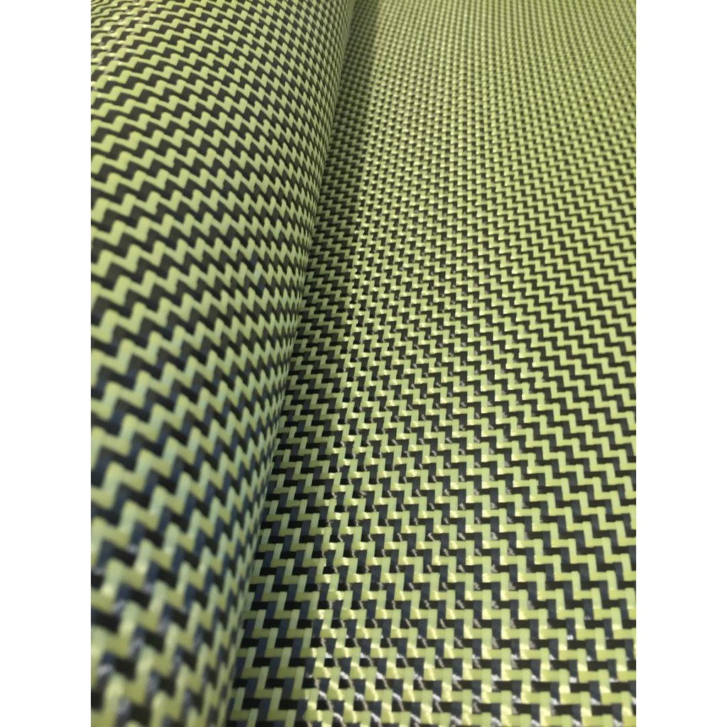 Picarbon Kevlar Zigzag Kuning 0 5m X 1m Kain Kevlar Carbon Fiber Shopee Malaysia