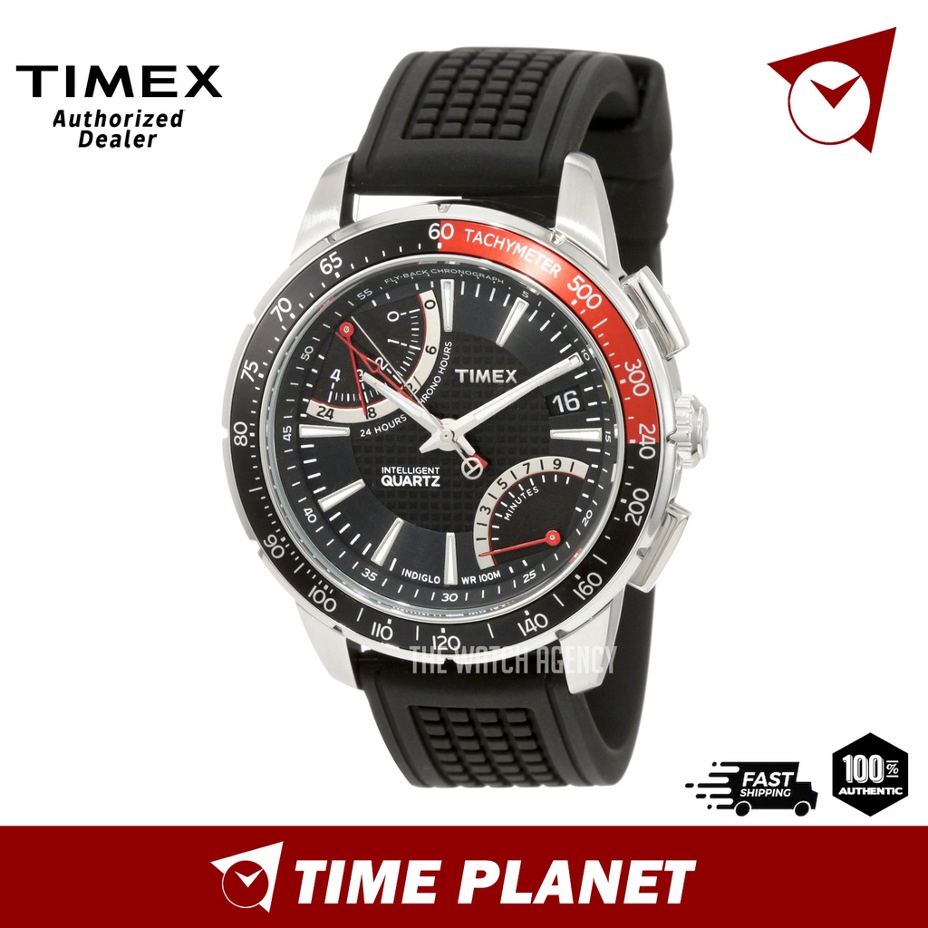 Mens Timex Indiglo Fly-Back Chronograph Watch T2N705 | Shopee Malaysia