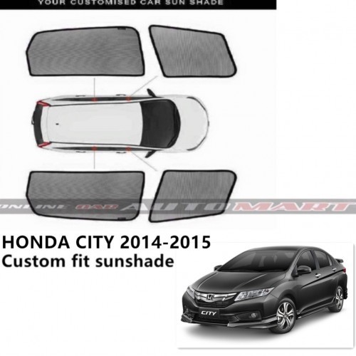 Custom Fit OEM Sunshades/ Sun shades for Honda City Yr 14'-19 - 4pcs