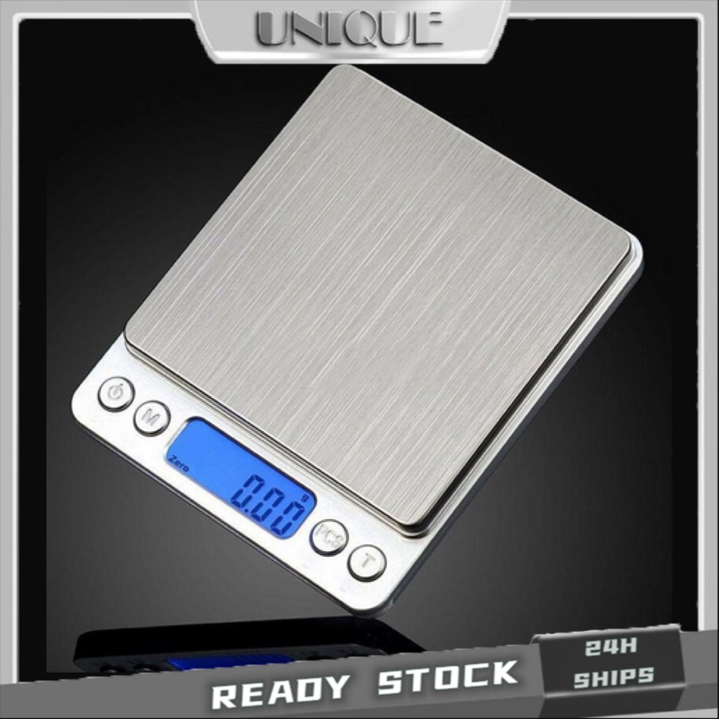 【Local Ship Today】Eng Version! 0.1g Precision LCD Digital Scales 3000g Mini Electronic Grams Weight Balance Scale Baking