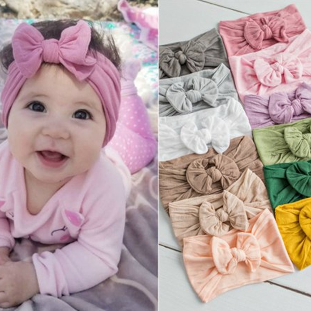 Fashion Newborn Baby Girl Hair Accessories Cute Princess Baby Headband with  Bow | Shopee Malaysia