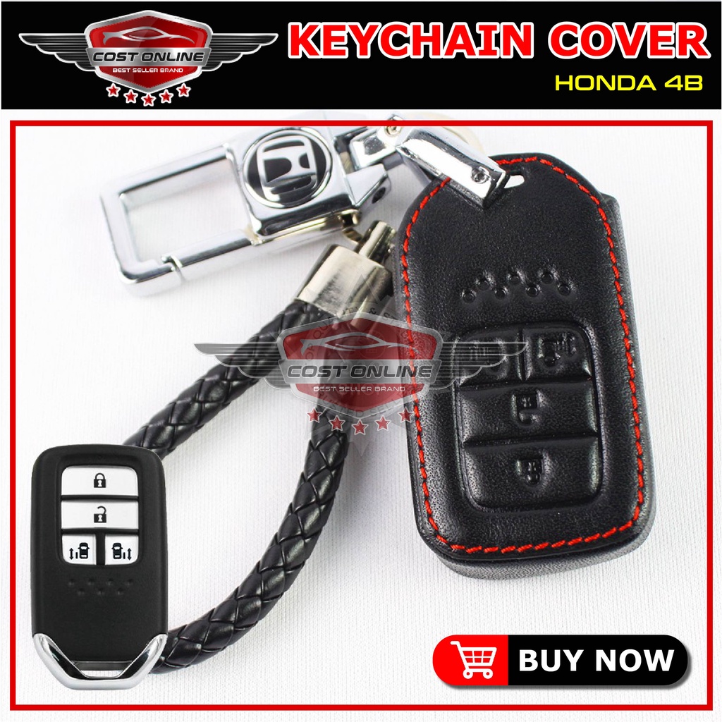 High Quality Leather Smart Key Cover KeyChain For Honda / Toyota / Nissan / Mercedes / BMW / Audi / Lexus / Volkswagen