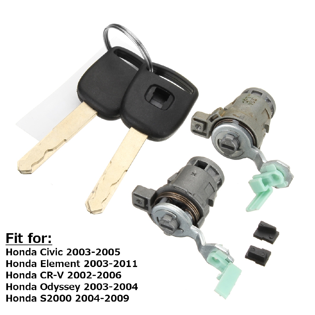Front Left Right Door Lock Cylinder Keys For Honda S2000 Accord
