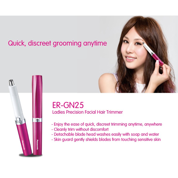 Panasonic Etiquette Ladies Precision Facial Hair Trimmer Er Gn25