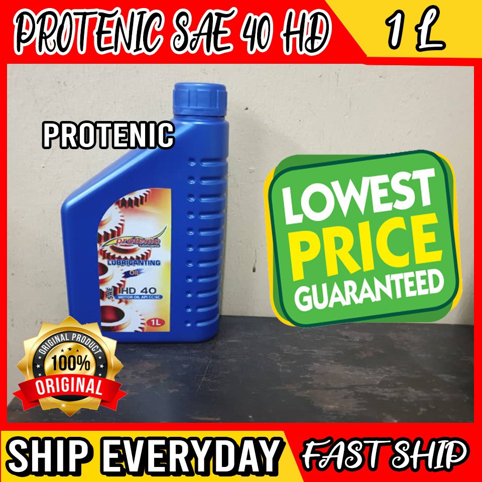 Protenic Motor Oil Sae Hd 40 Lubricating Oil Api Cc Sc Proton Perodua Minyak Hitam Kereta Murah Engine Oil Kancil Axia Shopee Malaysia