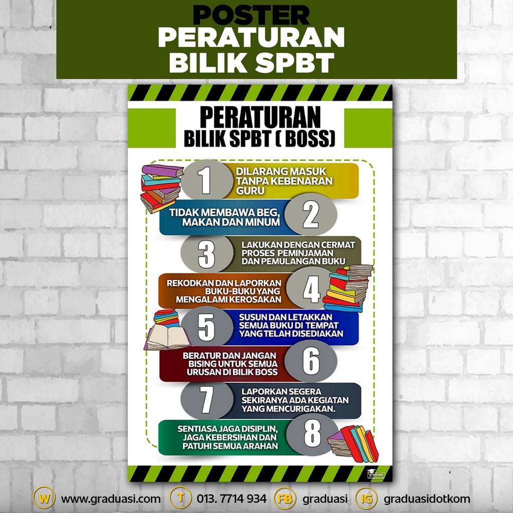 Poster Untuk Peraturan Bilik Spbt Keceriaan Bilik Spbt Pstr Shopee Malaysia