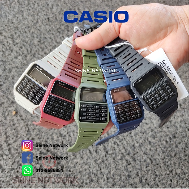 Calculator Watch 100 Original Casio Ca 53wf Ca 53wf Ca 53wf Digital Watch Shopee Malaysia