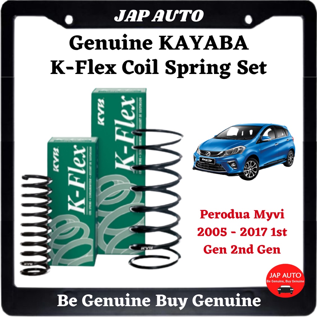Genuine KAYABA KYB KFlex Coil Spring Set Perodua Myvi 2005 2017