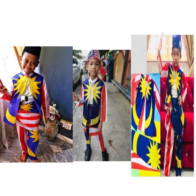 Kanak baju lelaki kanak kemerdekaan Baju Melayu
