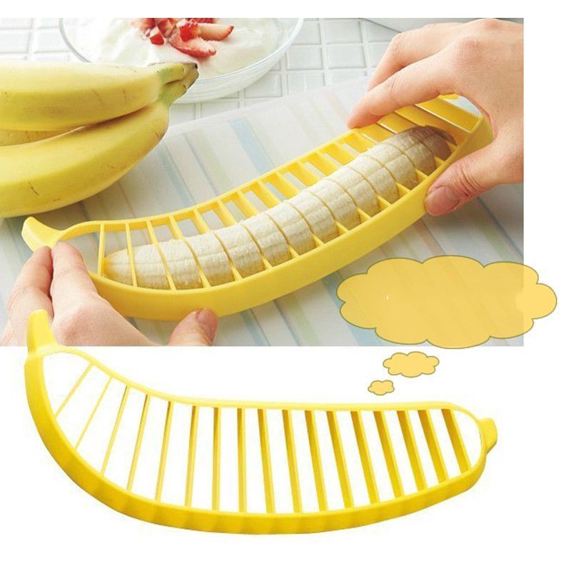 Practical fruit salad fruit slicer Creative bananas cutter, knife bananas, banana slicer