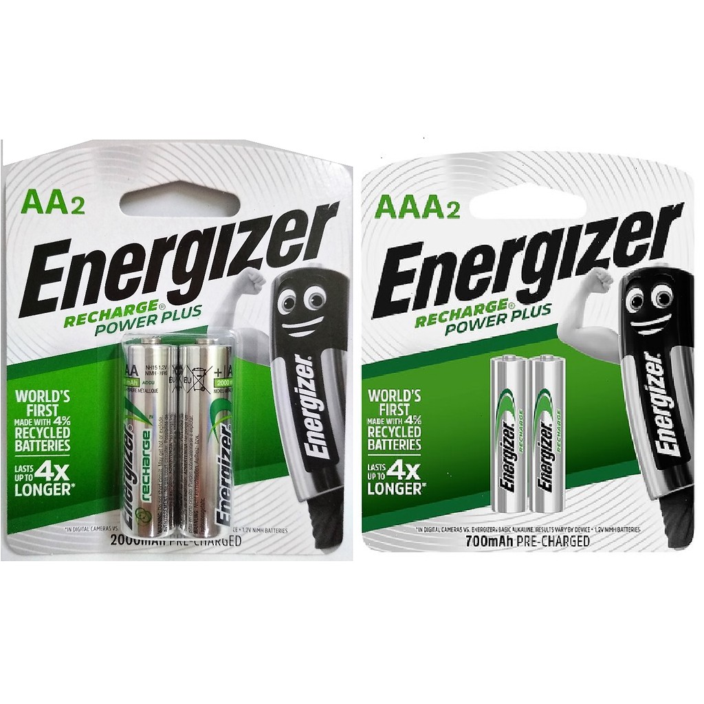 Energizer Rechargeable Battery Aa Aaa Power Plus Mah Mah Pcs Shopee Malaysia