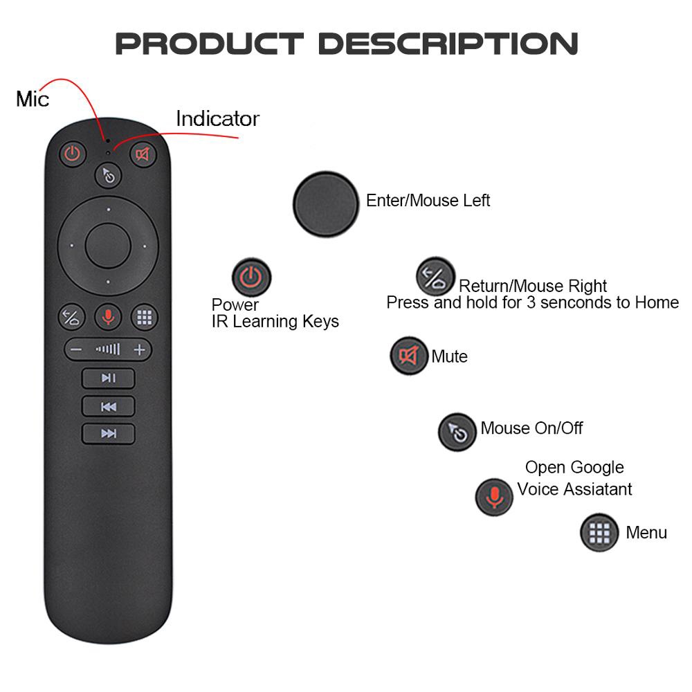 Purpose Have Mx3 MX3-L Backlit Air Mouse T3 Smart Voice Remote Control 2.4g Rf Wireless Keyboard X96 Mini Km9 A95x H96 - Image 4