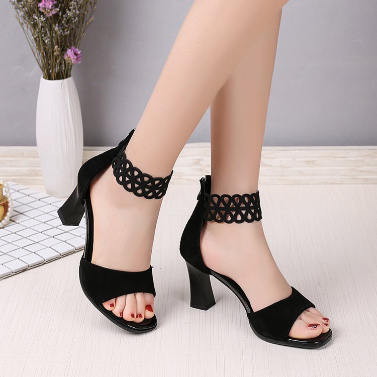 simple high heels sandals