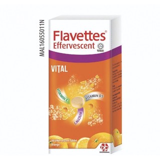 Buy Flavettes Effervescent Vital Vitamin C Vitamin D3 Calcium 15tablet X 1000mg Seetracker Malaysia