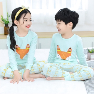 3 12 Years Cartoon Dog Korean Fashion Pyjamas For Kids Twins Pajamas 100 Cotton Baby Boys Girls Sleepwear 2pcs Set Shopee Malaysia