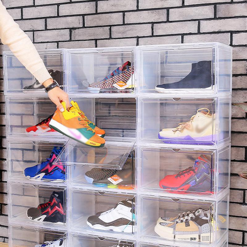 SXVN [CHILLS] Transparent Shoes Box Foldable Box Shoes Organizer