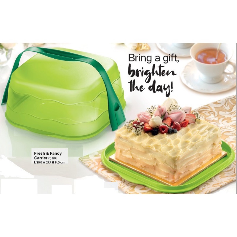 Tupperware Fresh & Fancy/ Cake Carrier (1) 6L (2kg Cake) Shopee Malaysia