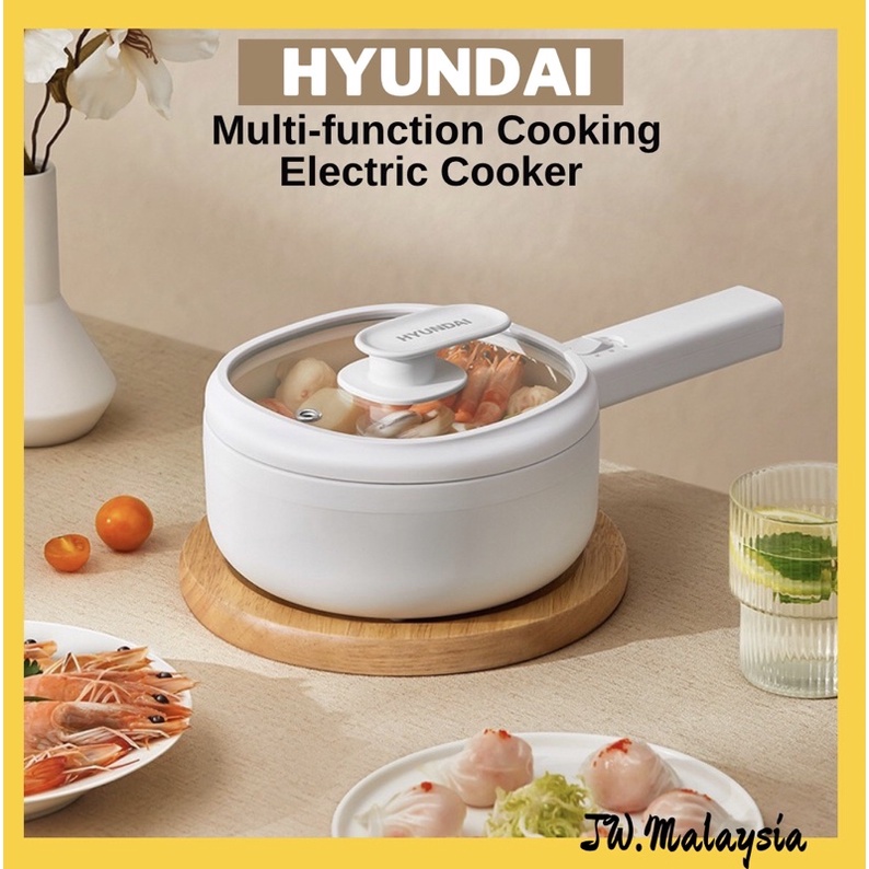 Hyundai Multi Electric Cooker Two gears Power Periuk Masak Elektrik Home Dormitory mini Electric Skillet Fry Cook Steam