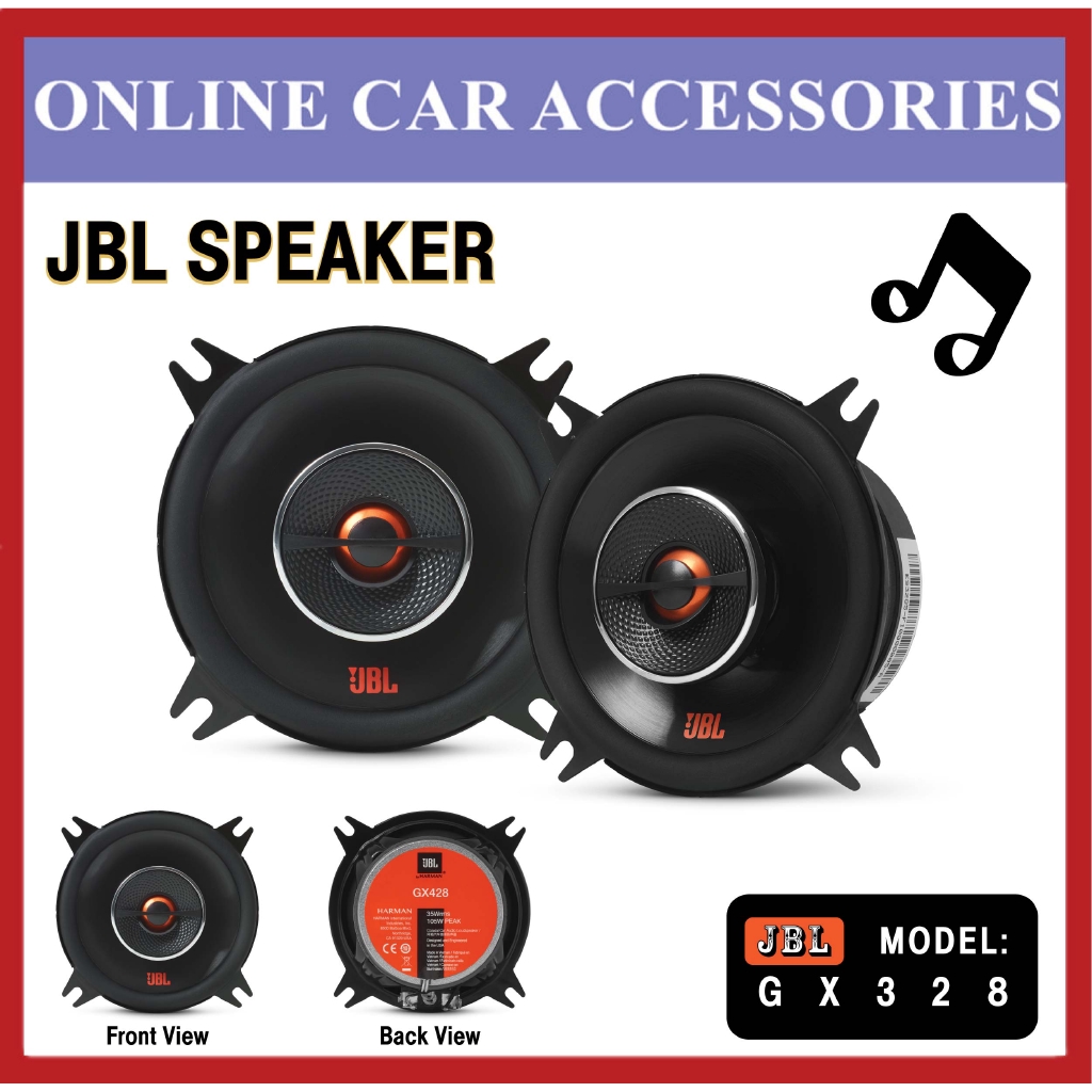 JBL GX Series GX428 4" 2 Way Car Speaker 105 Watts peak power 4 inch