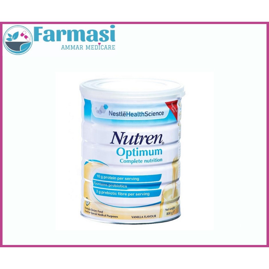 Nestle Nutren Optimum Complete Nutrition Vanilla 800g/400g | Shopee ...