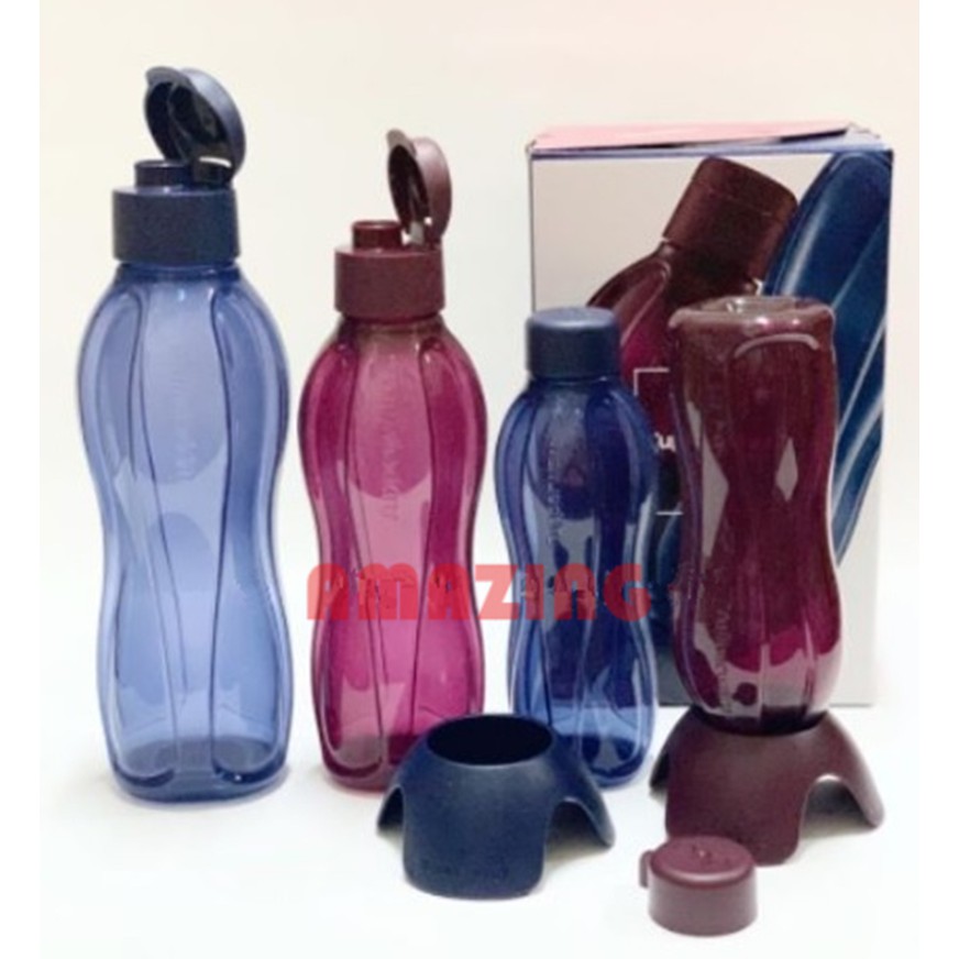 Tupperware Sapphire Eco Bottle Set Free 2 unit bottle stand