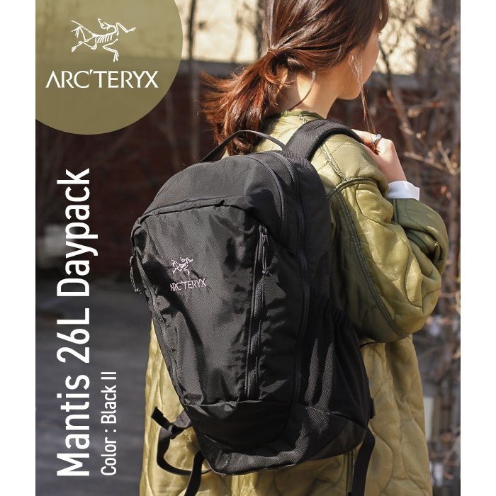 大勧め大勧めARC'TERYX MANTIS 26 BACKPACK BLACK II リュック