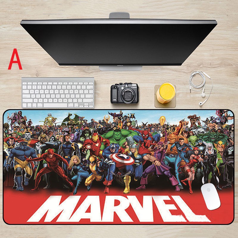 Marvel Gaming Desk Table Mat Mouse Pad Ready Stock Extra Large Mat