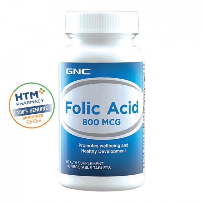 Gnc Folic Acid 800MCG 100'S | Shopee Malaysia