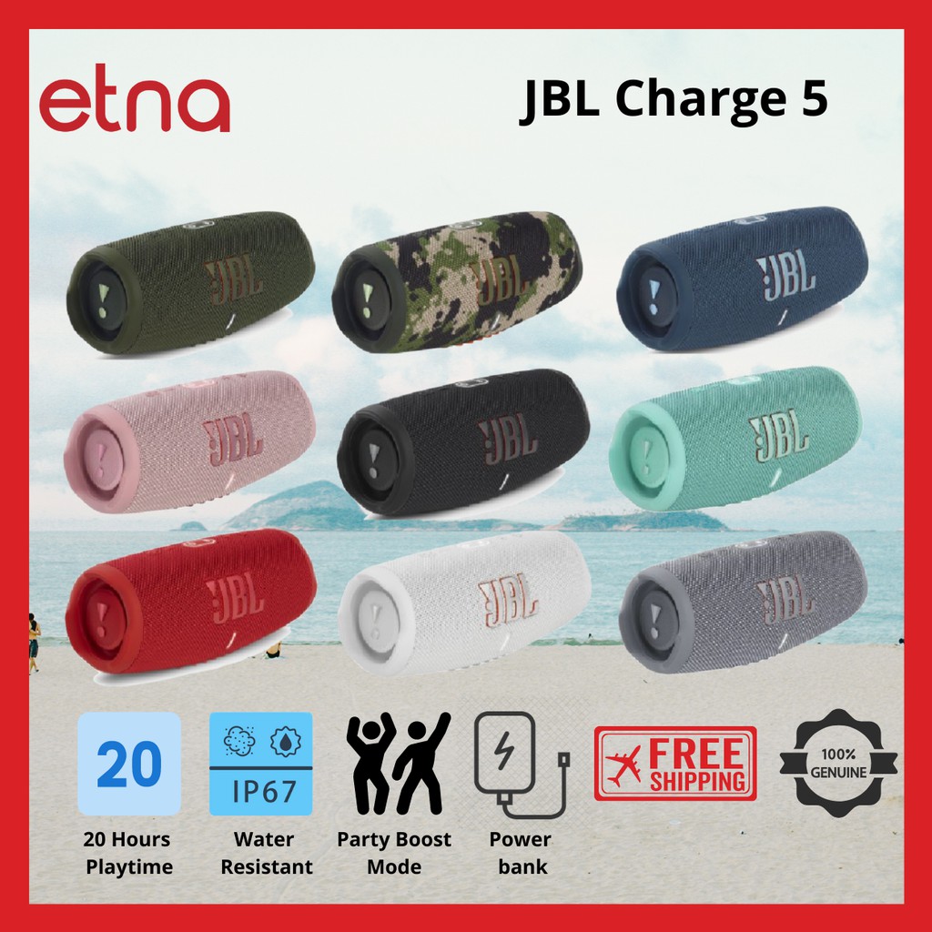 JBL Charge 5 Portable Bluetooth Speaker Shopee Malaysia