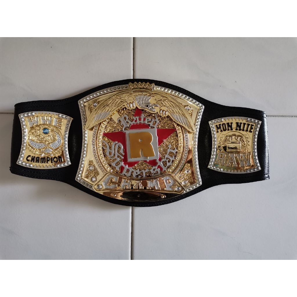 Wwe Rated Superstar Wrestling Championship Spinner Belt Toy Belt Shopee Malaysia