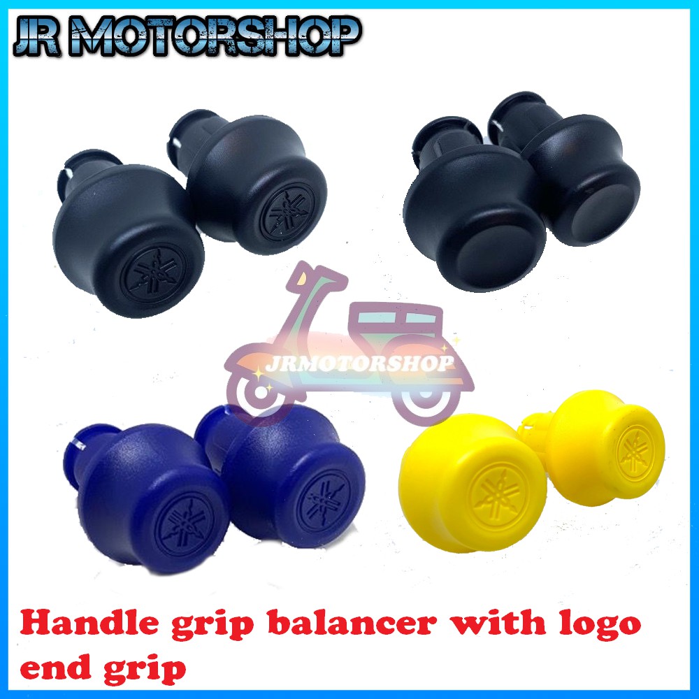 Handle Grip Balancer With Logo End Grip Malaysia Y15 Lc135 Y125 Srl115fi Nvx 1set