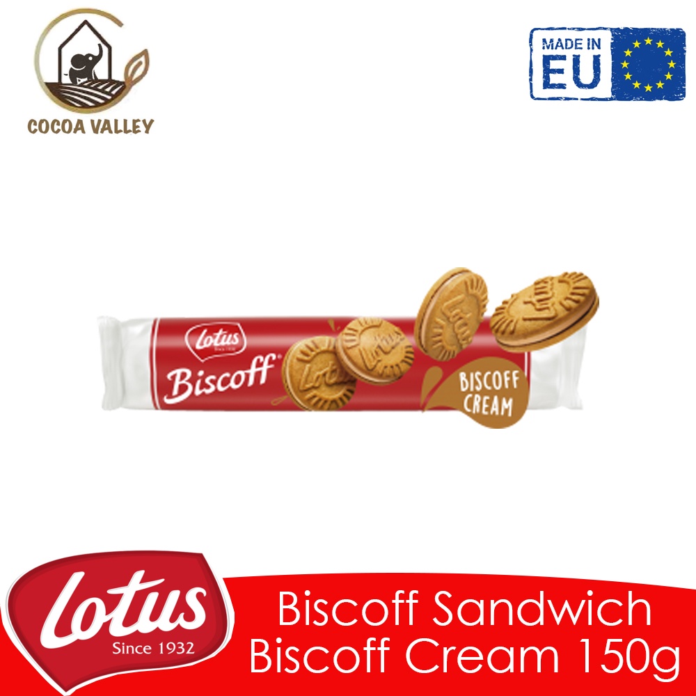 Lotus Biscoff Cream Sandwich Biscuit 150g (Made in EU) BB03/23