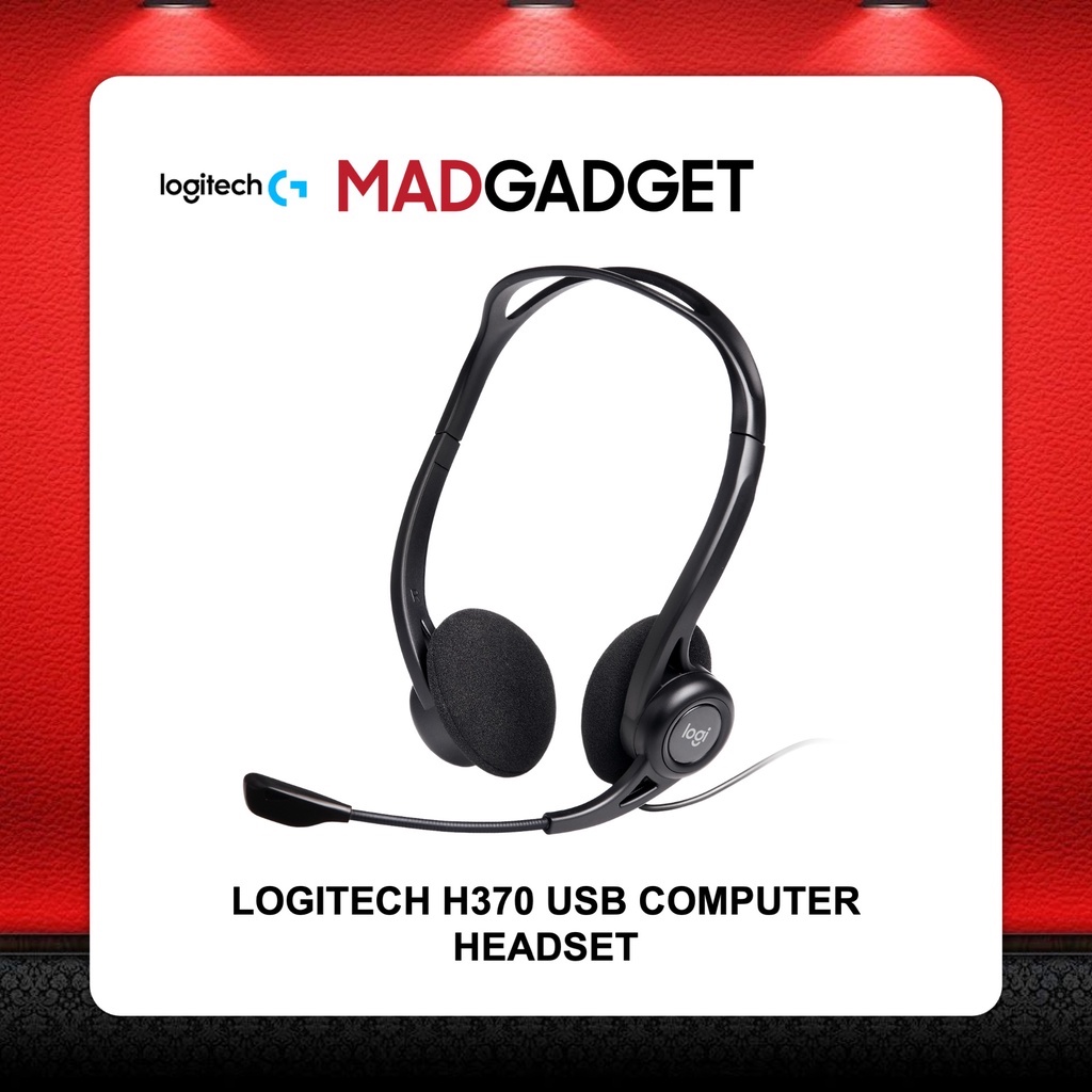 LOGITECH H370 USB COMPUTER HEADSET Shopee Malaysia