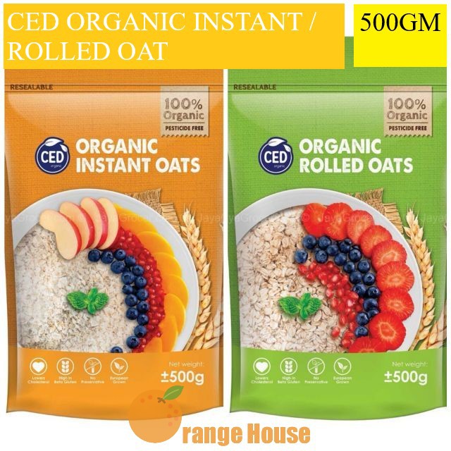 CED 100% Organic Instant / Rolled Oat 500gm