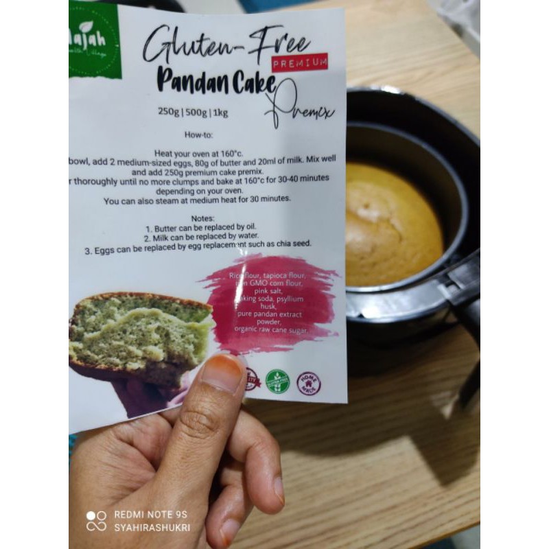 premix tepung kek pandan glutenfree (250g) Shopee Malaysia