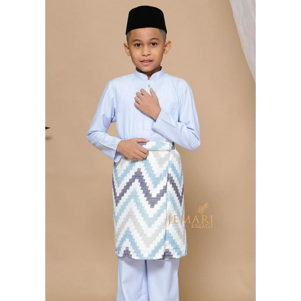 Instant Samping Raya Kids - "Ombak" Blue SAMPIN RAYA SAMPIN BAJU MELAYU ...