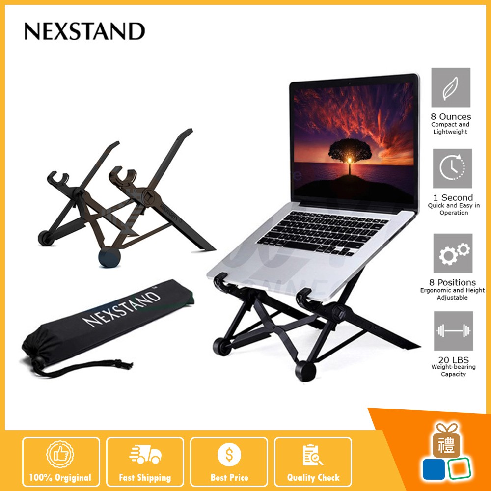 Nexstand K2 Portable Adjustable Foldable Laptop Stand Non Slip Holder