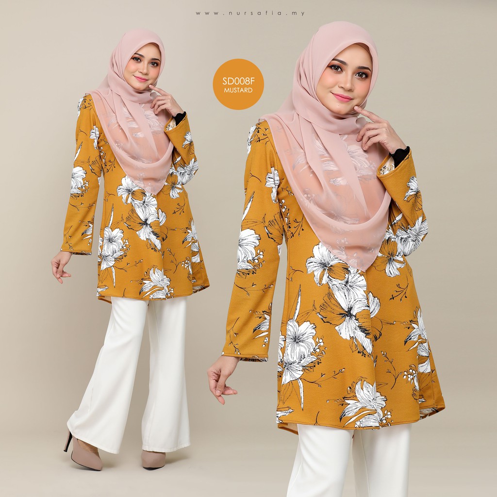 🔥IRONLESS 🔥NURSAFIA BLOUSE HUMRA, BLOUSE MUSLIMAH, BLOUSE LABUH, BLOUSE ...